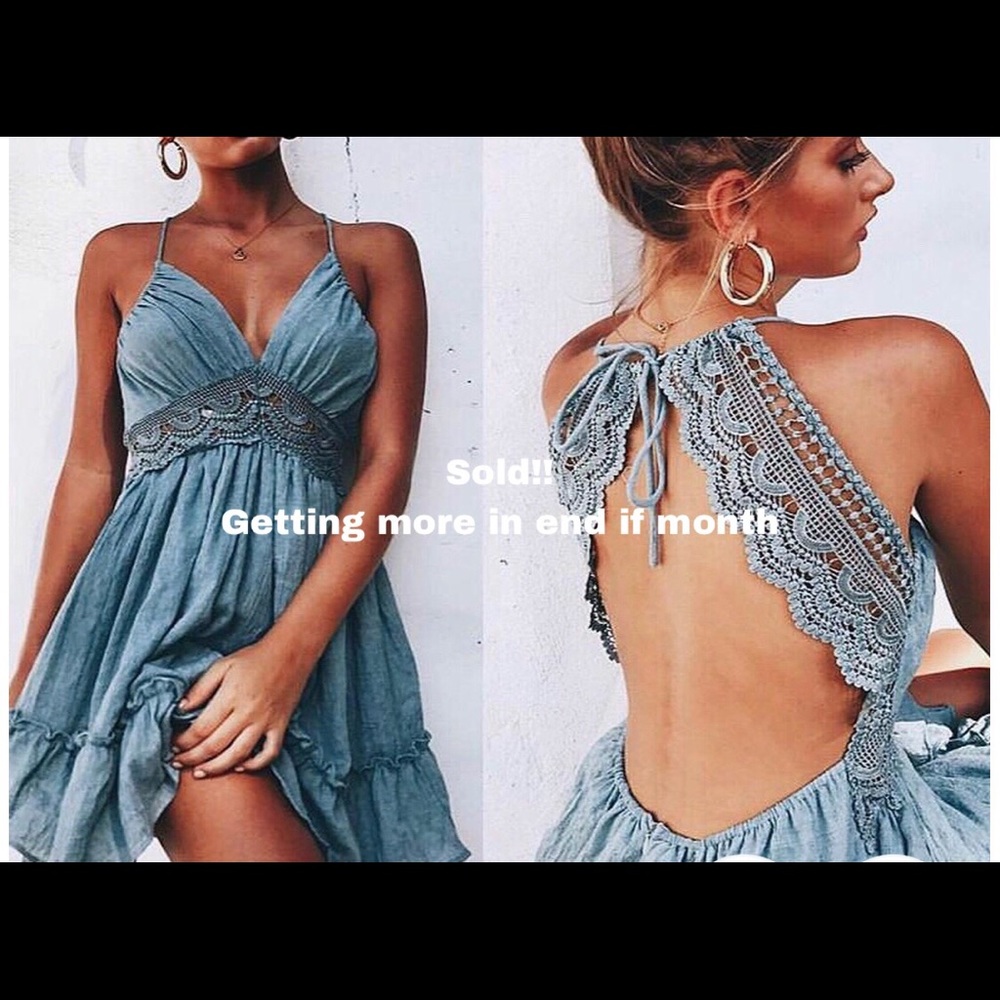 Love this color bohemian dress 👗 1 left only!!